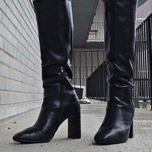 Madden Girl Tall Heeled Black Boots